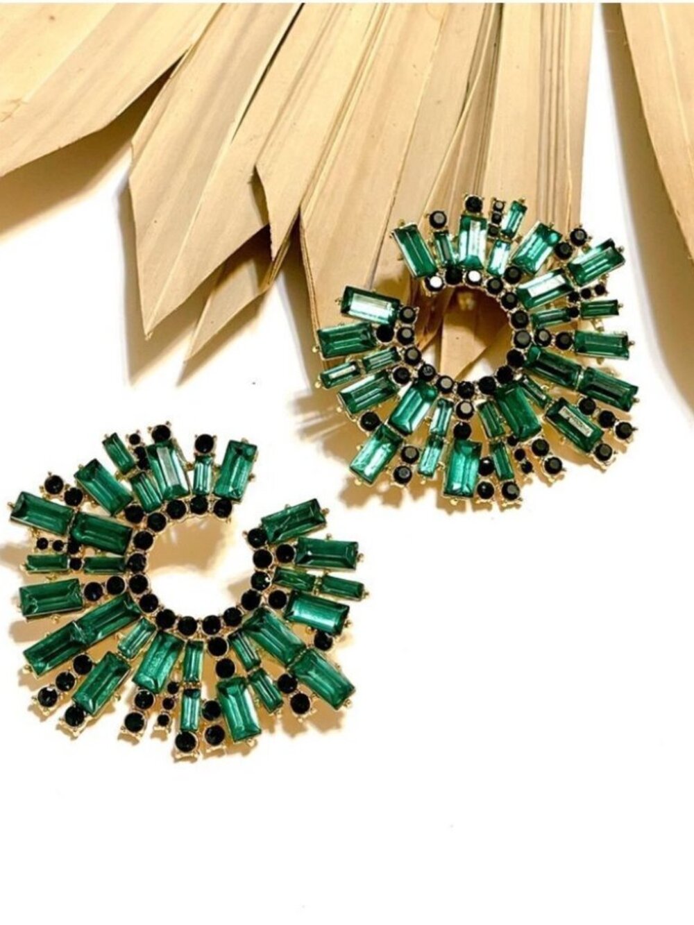 Greenrhinestonedecorearrings39